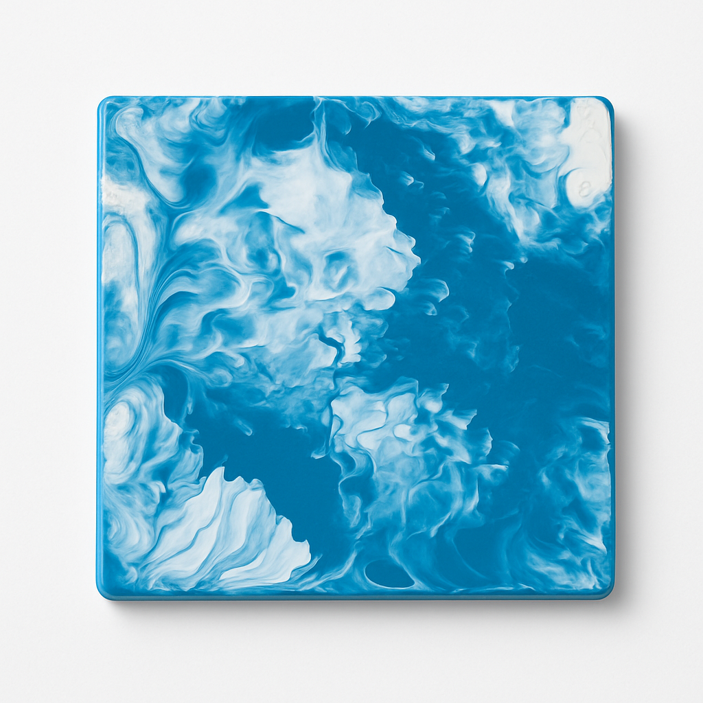 Blue and White 4-Count Coasters – Coastal-Inspired Elegance for Table Protection